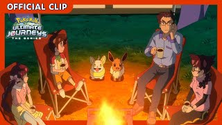 Camping and Clefairy Evolutions  Pokémon Ultimate Journeys The Series  Official Clip [upl. by Ariom]