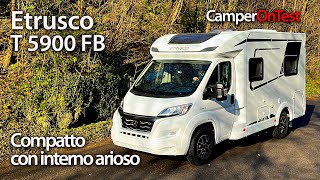 Etrusco T5900 FB semintegrale compatto con letto alla francese interni ariosi e letto basculante [upl. by Irollam]