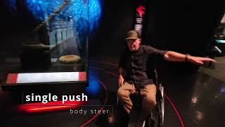 Body Steer  of a manual wheelchair  balance based movement [upl. by Kurtzman]