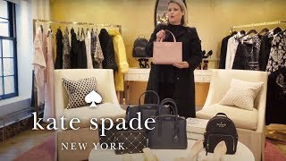 tiffany’s top bags satchels and the nylon sam bag  talking shop  kate spade new york [upl. by Yerot]