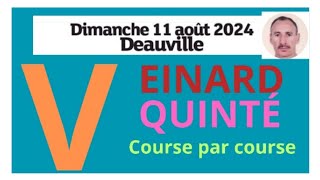 DEAUVILLE LE 11 AOÛT 2024 QUINTÉ ANALYSE PAR LE VEINARD DU DIMANCHE france belgique maroc [upl. by Valina495]