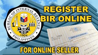 PAANO MAG REGISTER BIR ONLINE COR FOR ONLINE SELLER [upl. by Skye742]