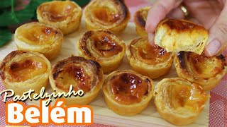 PASTELZINHO DE BELÉM DO HABIB´S ou PASTEL DE NATA  SUPER FÁCIL  DOCINHOS PORTUGUESES Dika da Naka [upl. by Elamrej]