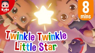 TWINKLE TWINKLE LITTLE STAR  Nursery Rhymes Lullaby  Kid Songs Kubo House [upl. by Navy]