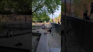 HOW did he not FALL parkour freerunning fail london supaxxl sundaysupaxxl [upl. by Naginnarb44]