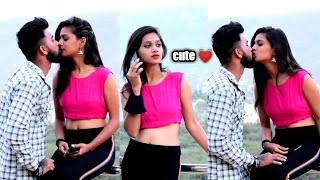 real kissing prank on my cute girlfriend Soniya gone extremely romantic new kiss video [upl. by Haym485]