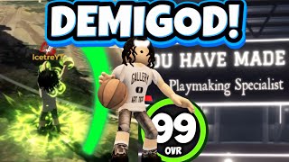 THIS RARE DEMIGOD quotPlaymaking Specialistquot IS THE BEST BUILD IN HOOPS LIFE OVERPOWERED [upl. by Tse]