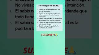 5 Consejos de Sabiduría para una Vida Plena  Guía del Sabio reflexion [upl. by Sada]