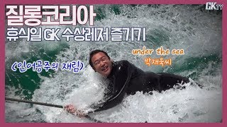 바다에서 바다표범 수십마리를 만난 질롱 코리아 선수들 [upl. by Aisa723]