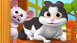 Meow Meow Billi Karti  Kids Poems In Hindi  Hindi Balgeet  म्याऊँ म्याऊँ  Super Kids Network [upl. by Lamraj]