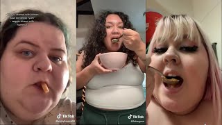 what I eat in a day as a fat person  tiktok compilation [upl. by Ube]