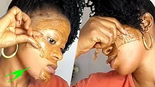 Skin Lightening Facial Peel Off Mask 100 Working [upl. by Werdna]