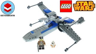 Lego Star Wars 75297 Resistance XWing  Lego Speed Build Review [upl. by Enytsuj945]