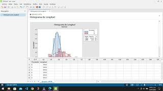 Histograma con Minitab [upl. by Wilt574]