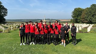 Leyton Orient Academy make historic trip to Somme battlefields [upl. by Karlotta]