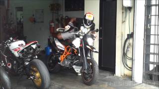 2011 KTM 990 Supermoto R test ride [upl. by Chu]