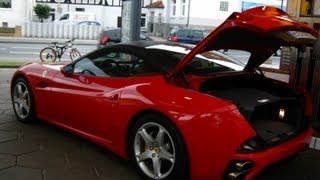 Ferrari California great Sound at Shell Gas Station [upl. by Carhart405]