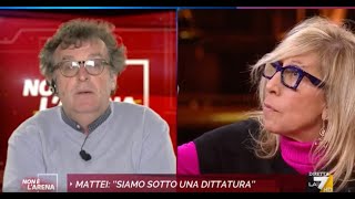 Vaccini scontro tra Ugo Mattei e Sandra Amurri quotSi è messa a sbraitarequot [upl. by Newo]