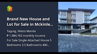 Brand New House and Lot for Sale in Mckinley Hill Village Taguig [upl. by Jodie]