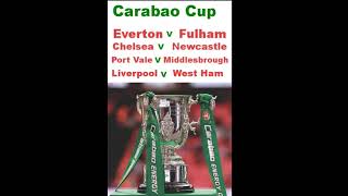 Carabao Cup draw quarterfinal 2024 shortsvideo [upl. by Jessamyn902]