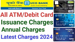 Uco bank debit card charges  Uco bank atm card charges  Uco bank debit card annual charges [upl. by Siramaj]