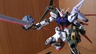 MG 1100 LauncherSword Strike Gundam Review [upl. by Ennyl]