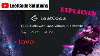 LeetCode 1252 Cells with Odd Values in a Matrix Solution Explained  Java [upl. by Jacobsohn]