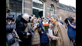 Koning Willem Alexander en koningin Máxima zorgen voor blije gezichten in Utrecht [upl. by Jaret153]