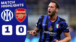 Inter Milan vs Arsenal 10 HIGHLIGHTS  Calhanoglu Goal vs Arsenal [upl. by Behlke]