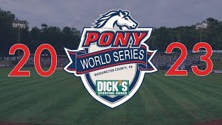 2023 Dicks Sporting Goods Pony League World Series Game 1 Palmview TX vs Bay County MI [upl. by Audris886]