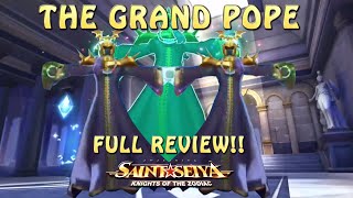 THE GRAND POPE FULL REVIEW FOR THE MASTER OF TROLLS Saint Seiya Awakening [upl. by Akeim85]