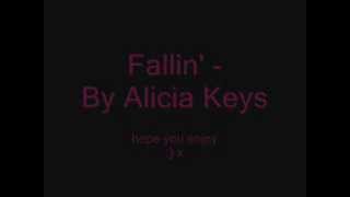 Fallin  Alicia Keys lyrics [upl. by Ylerebmik606]