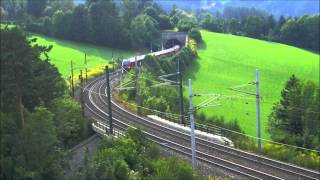 ÖBB  The Semmering railway at Eichberg  Semmeringbahn  Austria [upl. by Sydelle]