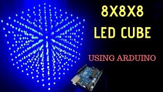 How to make 8x8x8 LED cube using arduino [upl. by Mauceri407]