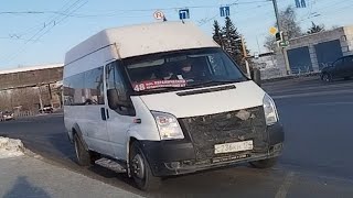 поездка на микроавтобусе Нижегородец222702 Ford Transit  2010 гв  с236кн174 маршрут 48 [upl. by Aleakam]