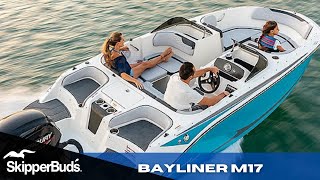 2022 Bayliner M17 Bow Rider Boat Tour SkipperBuds [upl. by Kered]