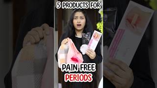 5 Products For Painless Periods you must Try shorts ytshorts youtubeshorts periodhack girlstalk [upl. by Wollis]