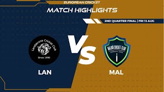 2nd QF  LAN vs MAL  Highlights  FanCode ECS Sweden Malmo Day 11  Malmo 2021  ECS21645 [upl. by Airad]