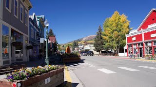 Walking through the beautiful town of Crested Butte Colorado 4K [upl. by Neelhtakyram]