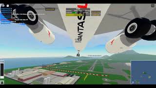 Landing Qantas A320  Roblox [upl. by Hsoj794]