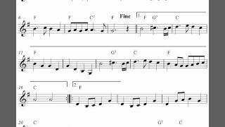 Trumpet Voluntary free clarinet sheet music score [upl. by Netsruk]