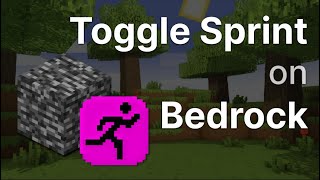 Toggle Sprint for Minecraft Bedrock no mods [upl. by Hgeilyak]