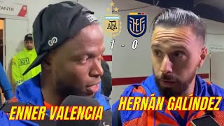 Palabras de Enner Valencia y Hernán Galíndez tras el partido contra Argentina [upl. by Beeson872]