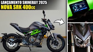 NOVA SRK 400 COM RONCO DE MT 09  LANÇAMENTO SHINERAY 2025 [upl. by Nosreh]