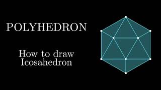 How to draw a Icosahedron  Polyhedron [upl. by Llevram]