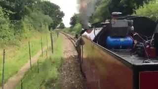 RHDR Winston Churchill at speed at the Bure Valley Railway Silver Jubilee 2015 [upl. by Newg]