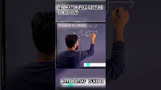 Class 12th Matrices Chapter 3 exercise 3 Transpose Of A Matrix [upl. by Kreegar]