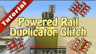 Minecraft 18 Rail Duplication Glitch [upl. by Enila156]