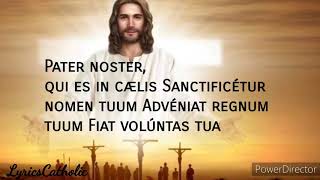 Pater Noster  Lyrics  Gregorian Chant [upl. by Sibeal619]