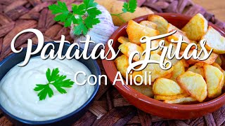 🥔 PATATAS ALIOLI en freidora sin aceite Proscenic T21 👍🏻 [upl. by Naesar]